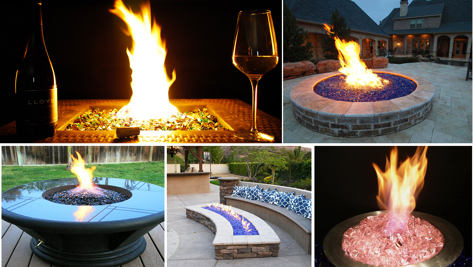 Highly Reflective 1/4 Tempered Fire Glass for Fire Pits