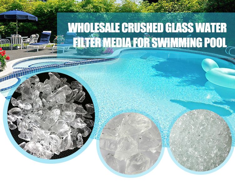 Pool filter media glass sands